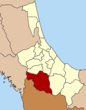 Karte von Songkhla, Thailand mit Sadao