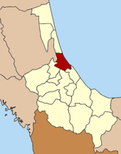 Karte von Songkhla, Thailand mit Singhanakhon