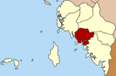 Karte von Satun, Thailand mit Tha Phae