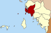Karte von Satun, Thailand mit La-ngu