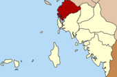 Karte von Satun, Thailand mit Thung Wa