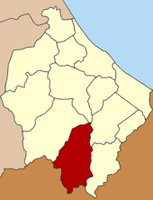 Karte von Narathiwat, Thailand mit Sukhirin