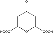 Strukturformel der Chelidonsäure