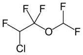 Strukturformel von Enfluran
