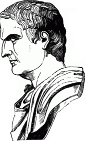 Marcus Antonius zugeschriebene Büste (Zeichnung des 19. Jahrhunderts)