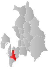 Lage in der Fylke Akershus