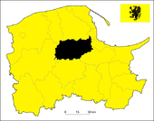 Lage des Powiat Kartuski