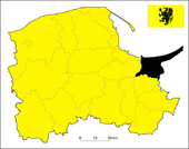 Lage des Powiat Nowodworski