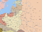 Der neue Grenzverlauf nach dem Polnisch-Sowjetischen Krieg