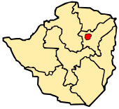 Position von Harare