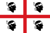 Flagge der Region Sardinien