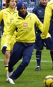 Danny Rose cropped Wigan Athletic v Tottenham Hotspur, 21st February 2010.jpg