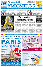 Titelseite der Augsburger StadtZeitung vom 15. Juni 2011