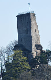 Burg Arbesbach von Westen