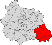 Lage des Arrondissement Ambert im Département Puy-de-Dôme
