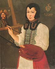 Anna Waser: Selbstbildnis, 1691