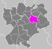 Lage des Arrondissement Chambéry im Département Savoie