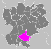 Lage des Arrondissement Die im Département Drôme
