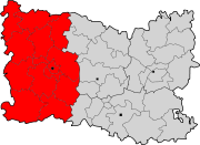 Lage des Arrondissement Beauvais im Département Oise