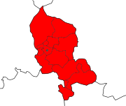 Lage des Arrondissement Belfort im Département Territoire de Belfort