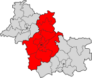 Lage des Arrondissement Blois im Département Loir-et-Cher