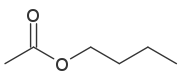 Struktur von Essigsäure-n-butylester