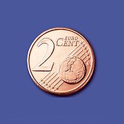 Vorderseite der 2-Cent-Münze