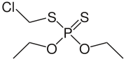 Strukturformel von Chlormephos
