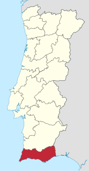 Lage des Distrikts Faro
