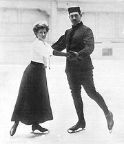 Anna Hübler und Heinrich Burger beim Eiskunstlauf