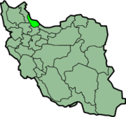 Lage der Provinz Gilan im Iran
