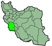 Lage der Provinz Chuzestan im Iran