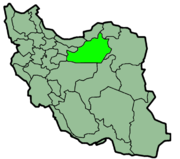 Lage der Provinz Semnan im Iran