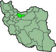Lage der Provinz Teheran im Iran