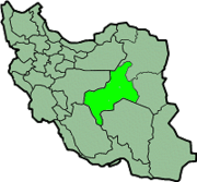 Lage der Provinz Yazd im Iran