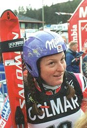 Janica Kostelić in Maribor 2001