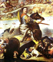 Jan Sobieski in der Schlacht bei Chotyn 1673