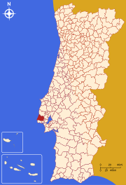Lagekarte für den Kreis Sintra