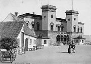 Der Bahnhof Roskilde von 1849