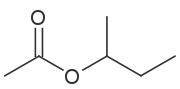 Strukturformel von Essigsäure-sec-butylester