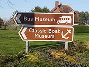 Sign for the Isle of Wight Bus Museum.JPG