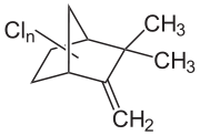 Strukturformel von Toxaphen