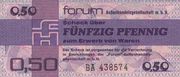50-Pfennig-Forumscheck (Vorderseite)