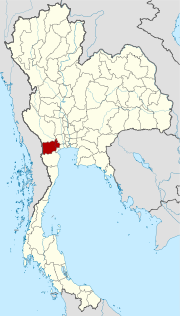 Karte von Thailand  mit der Provinz Ratchaburi hervorgehoben
