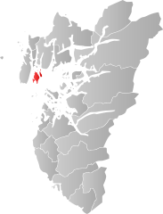 Lage der Kommune in der Provinz Rogaland