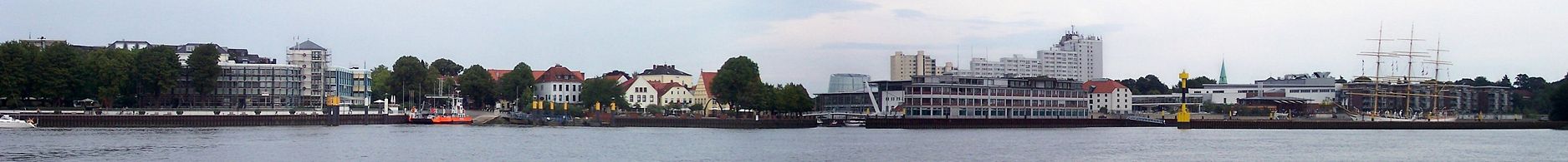 Panorama der Wasserseite von Vegesack