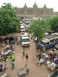 Markt und Moschee von Djenné