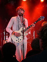 Kim Munk beim Auftritt der Broken Beats auf dem Roskilde-Festival 2007.
