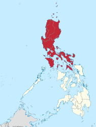 Inselgruppen der Philippinen mit Luzon im Norden (ohne Palawan)