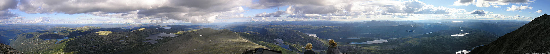 Panoramablick vom Gaustatoppen